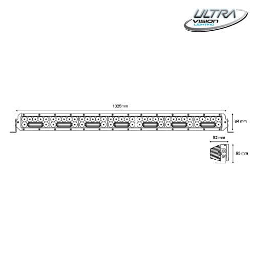 NITRO Maxx 355W 40″ LED Light bar - Image 3